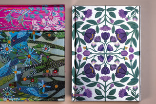 Purple Flowers Foiled Journal — Nina Pace