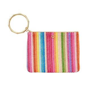 Bracelet Pouch - Bright Raffia Clutch Bag - Fitkitty Culture Athleisure Wear, Yoga Wear &  Women's Clothing