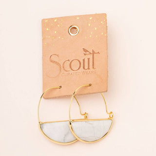 Stone Prism Hoop - Lapis/Silver - Fitkitty Culture Athleisure Wear, Yoga Wear &  Women's Clothing