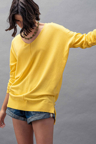 "Spring Serenade" High-Low Tunic Sweater