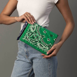 Green Bandana Knot Clutch – featured product view