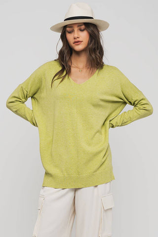 "Spring Serenade" High-Low Tunic Sweater