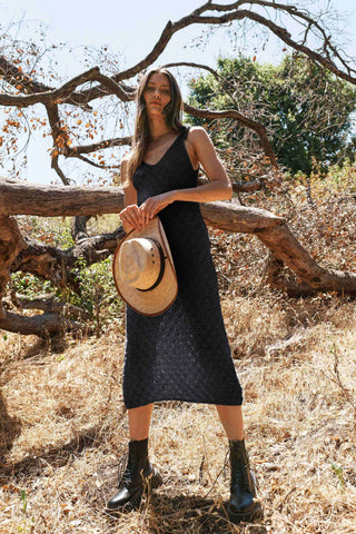 Sunlit Soul Crochet Knit Dress
