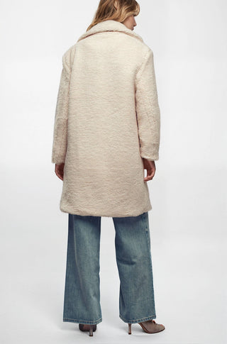 Cozy Longline Notched Lapel Teddy Coat - Fitkitty Culture Athleisure Wear, Yoga Wear &  Women's Clothing