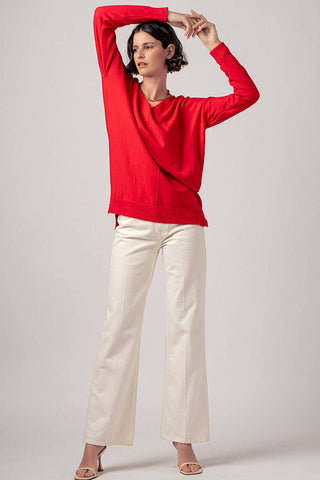 "Spring Serenade" High-Low Tunic Sweater