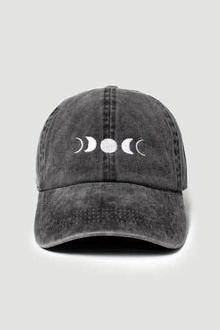 LCAP1443 - Celestial-Moon embroidered baseball cap - Fitkitty Culture Athleisure Wear, Yoga Wear &  Women's Clothing