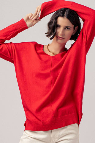 "Spring Serenade" High-Low Tunic Sweater