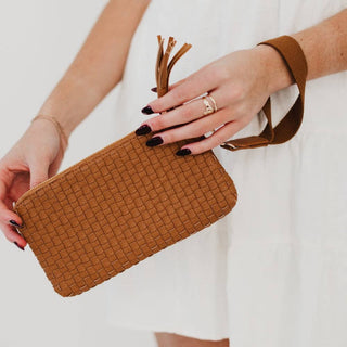 Emma Woven Clutch Wristlet - Fitkitty Culture Athleisure Wear, Yoga Wear &  Women's Clothing