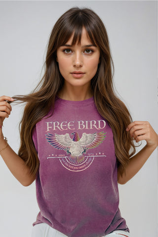 Vintage Luxe Free Bird Graphic Tee, Clothing, Refinery Number One LLC, Fitkitty Culture Athleisure Wear, Yoga Wear &  Women's Clothing