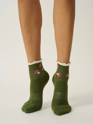 Mushroom Ruffle Grip Socks – featured product view