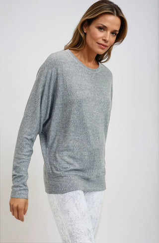 Ethereal Flow Dolman Top - Gray