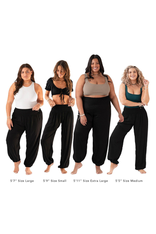 Black Harem Pants with Pockets - Fitkitty Culture Athleisure Wear, Yoga Wear &  Women's Clothing