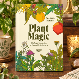 Plant Magic by Anastasia Mostacci displayed in a warm botanical setting