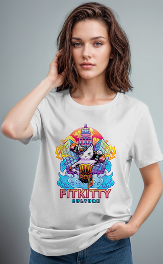 Fitkitty Baddie Kitty T-Shirt, t-shirt, Fitkitty Culture, Fitkitty Culture
