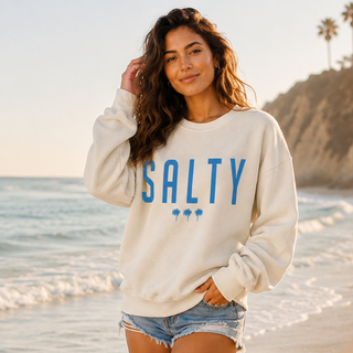 SALTY MINERAL SWEATSHIRT White - Fitkitty Culture Athleisure Wear, Yoga Wear &  Women's Clothing