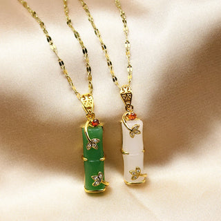 Serene Jade Harmony Necklace with Genuine Gold-Plated Stainless Steel Chain, necklace, Fitkitty Culture, Fitkitty Culture